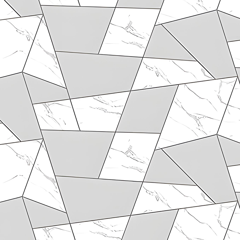 Pozłacana geometryczna dekoracja ścienna w tle salonu Folia transferowa PET
