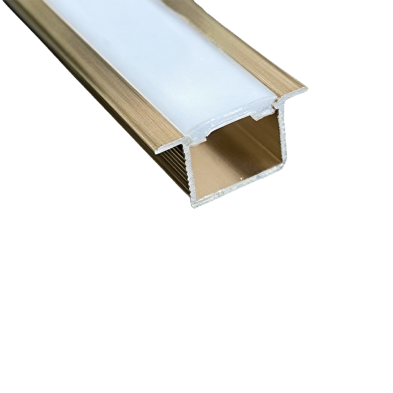 Linie aluminiowe X8 ze światłami do podświetlanego panelu z forniru drewnianego o grubości 8 mm